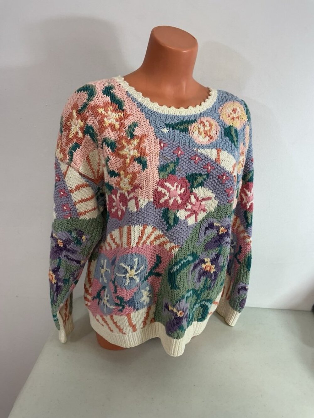Northern Isles Vintage Floral Sweater Cottagecore Womens Small - Picture 4 of 7